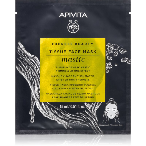 Apivita Express Beauty Lifting Tissue Face Mask Mastic lifting hatású maszk 15 ml-Eredeti