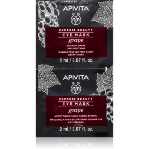 Apivita Express Beauty Line Smoothing Eye Mask Grape szemmaszk kisimító hatással 2 x 2 ml-Eredeti