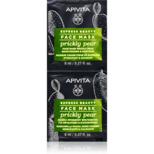 Apivita Express Beauty Moisturizing Face Mask Prickly Pear nyugtató arcmaszk hidratáló hatással 2x8 ml-Eredeti