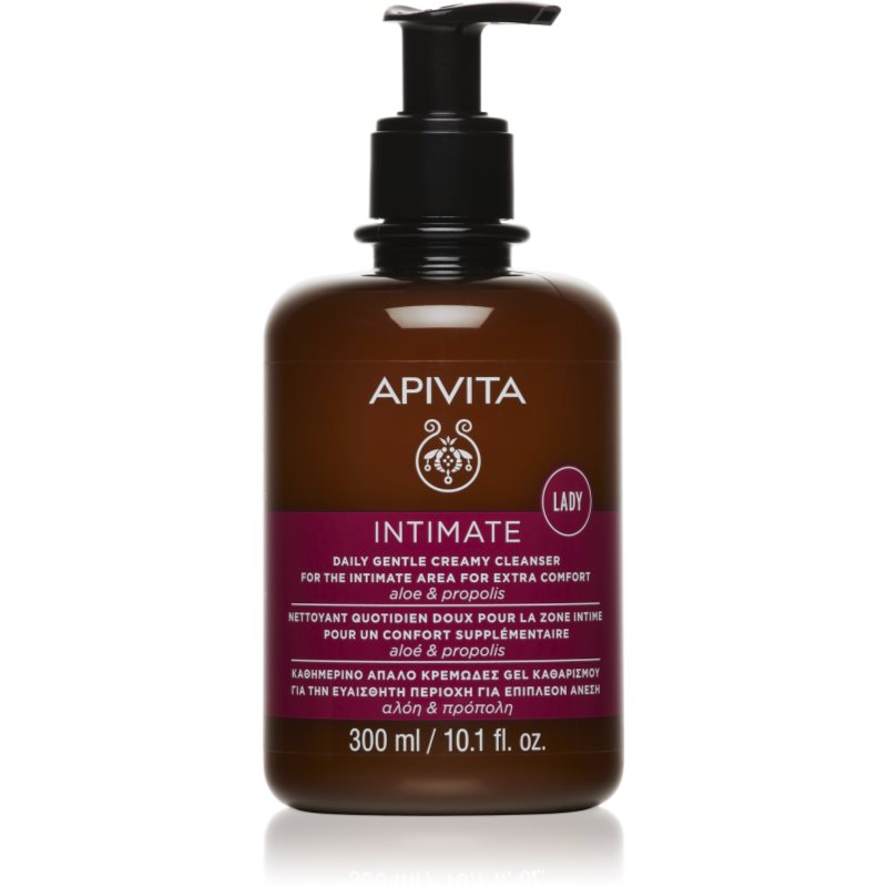 Apivita Intimate Lady Creamy Cleanser gyengéd gél az intim higiéniához mindennapi használatra 300 ml-Ár