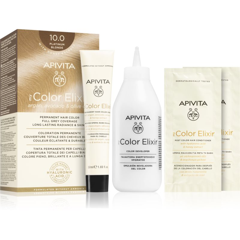 Apivita My Color Elixir hajfesték ammónia nélkül árnyalat 10.0 Platinum Blonde 1 db-Ár