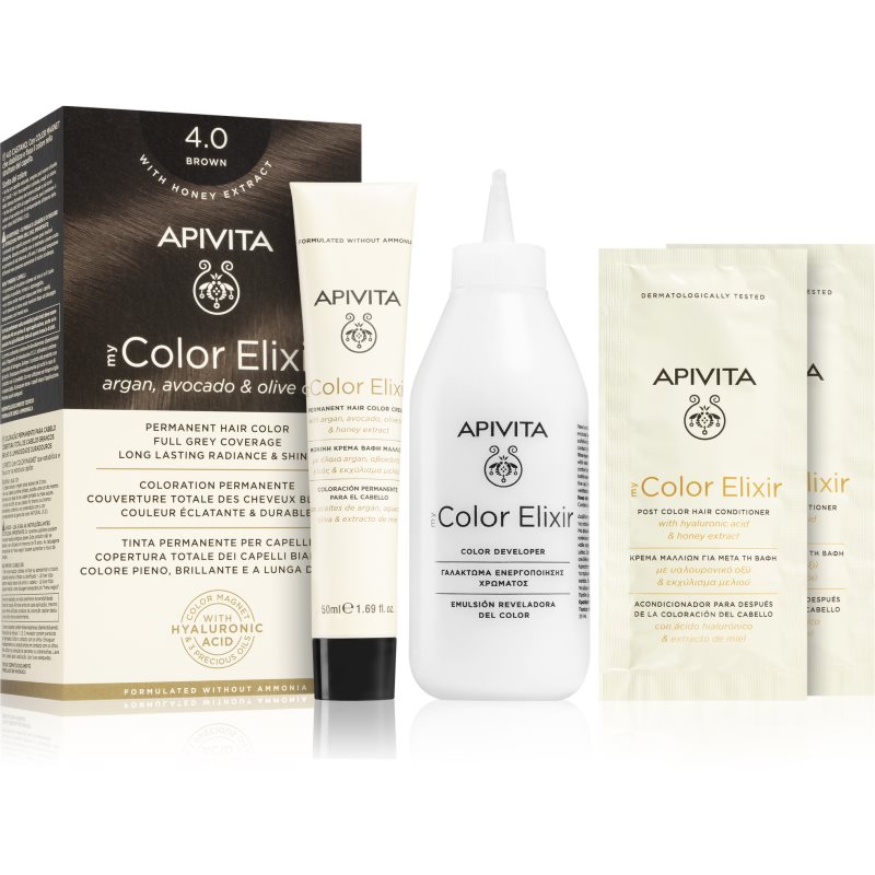 Apivita My Color Elixir hajfesték ammónia nélkül árnyalat 4.0 Brown 1 db-Ár