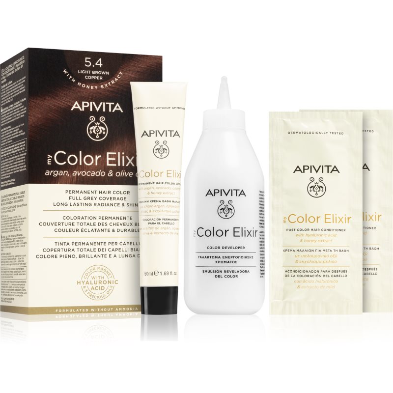 Apivita My Color Elixir hajfesték ammónia nélkül árnyalat 5.4 Light Brown Copper 1 db-Ár