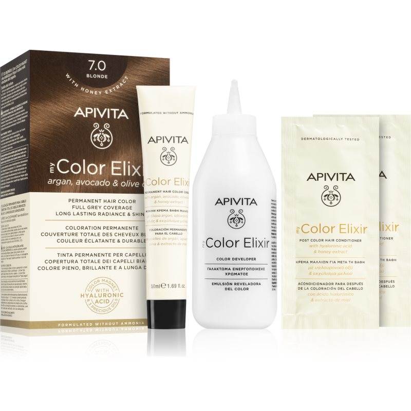 Apivita My Color Elixir hajfesték ammónia nélkül árnyalat 7.0 Blonde 1 db-Ár