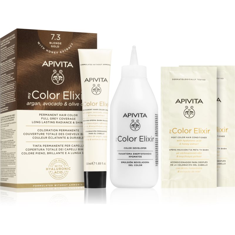 Apivita My Color Elixir hajfesték ammónia nélkül árnyalat 7.3 Blonde Gold 1 db-Ár