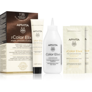 Apivita My Color Elixir hajfesték ammónia nélkül árnyalat 7.35 Blonde Gold Mahogany 1 db