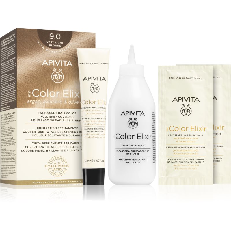 Apivita My Color Elixir hajfesték ammónia nélkül árnyalat 9.0 Very Light Blonde 1 db-Ár