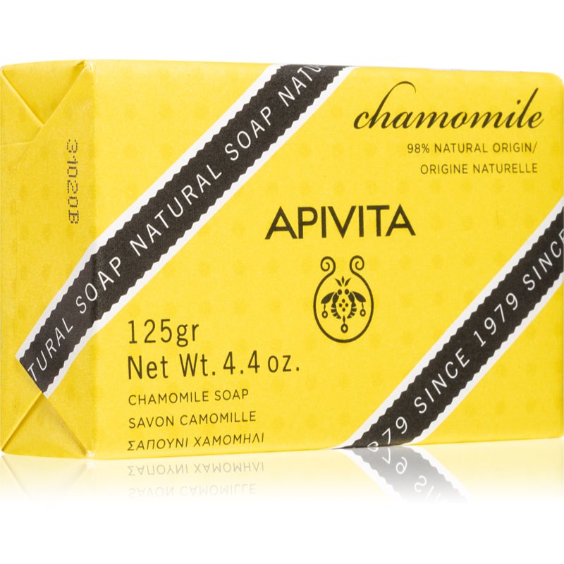 Apivita Natural Soap Chamomile tisztító kemény szappan 125 g-Ár