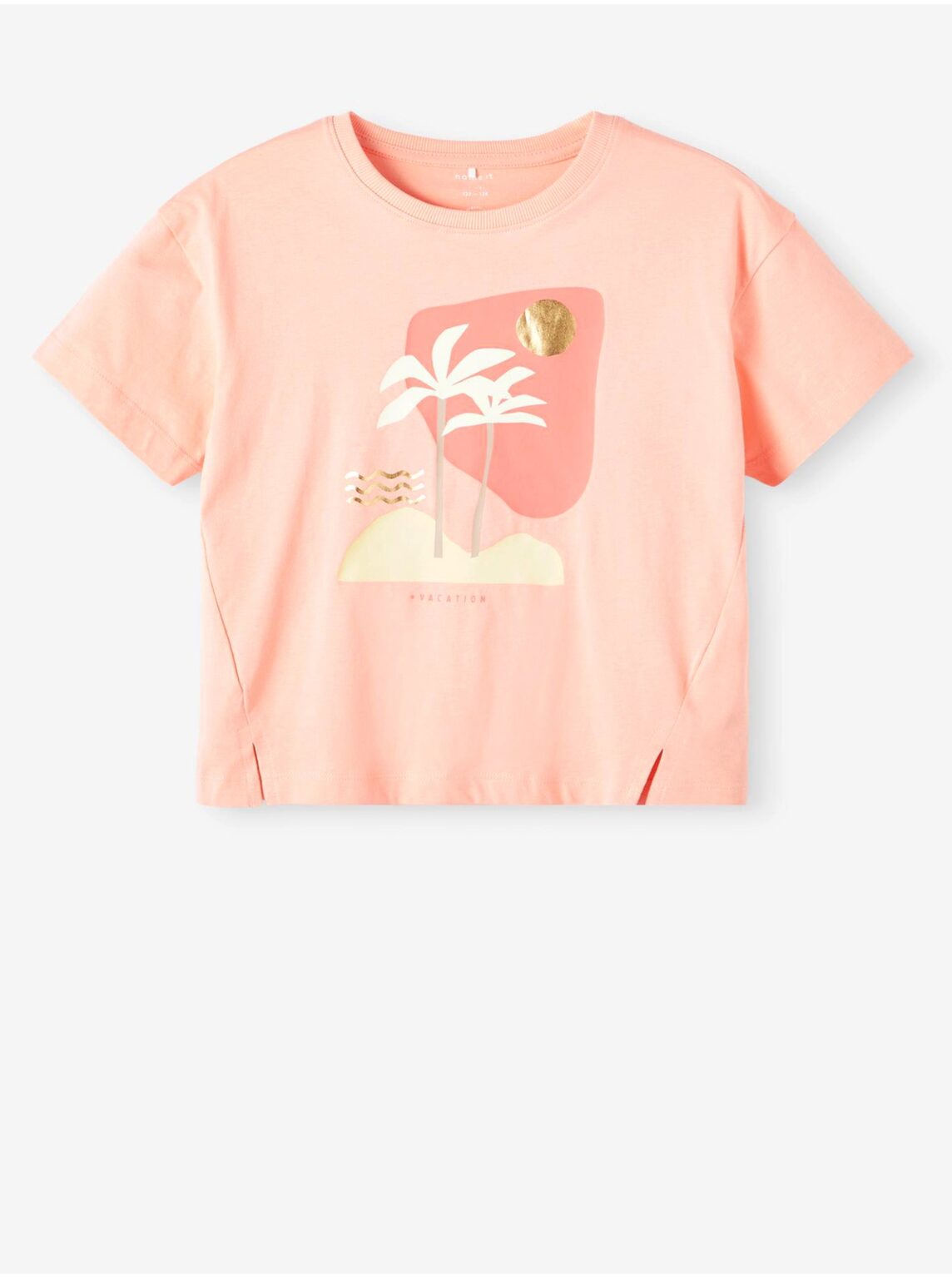 Apricot Girly T-shirt name it Flicka - Girls
