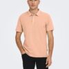 Apricot Men's Basic Polo T-Shirt ONLY & SONS Travis - Men