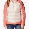 Apricot Women's Quilted Winter Jacket with Hood Columbia Labyrinth - Women