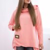 Apricot hoodie with long back