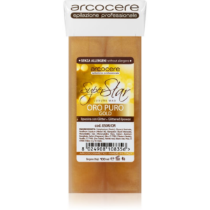 Arcocere Professional Wax Oro Puro Gold gyanta szőrtelenítéshez csillámporral utántöltő 100 ml-Eredeti