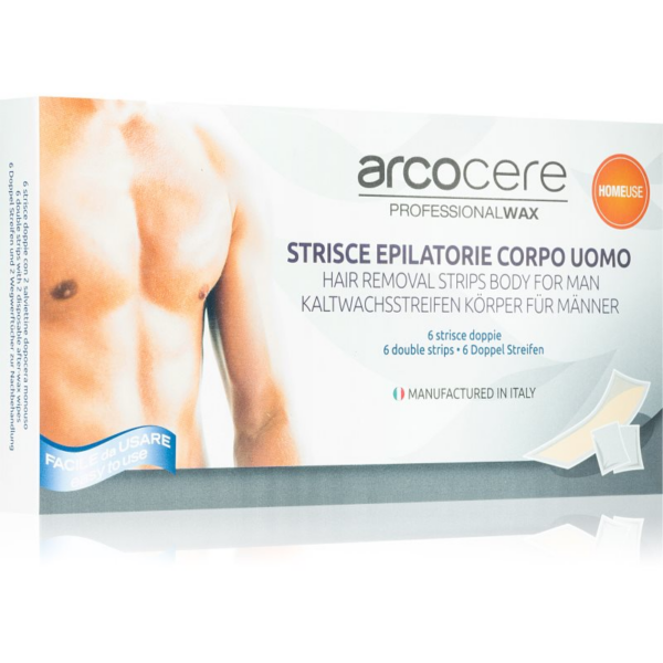 Arcocere Professional Wax gyantacsíkok uraknak 6 db-Eredeti