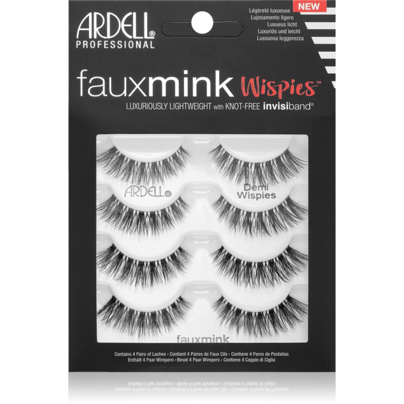 Ardell FauxMink Wispies műszempillák nagy csomagolás Demi Wispies 4 db-Eredeti