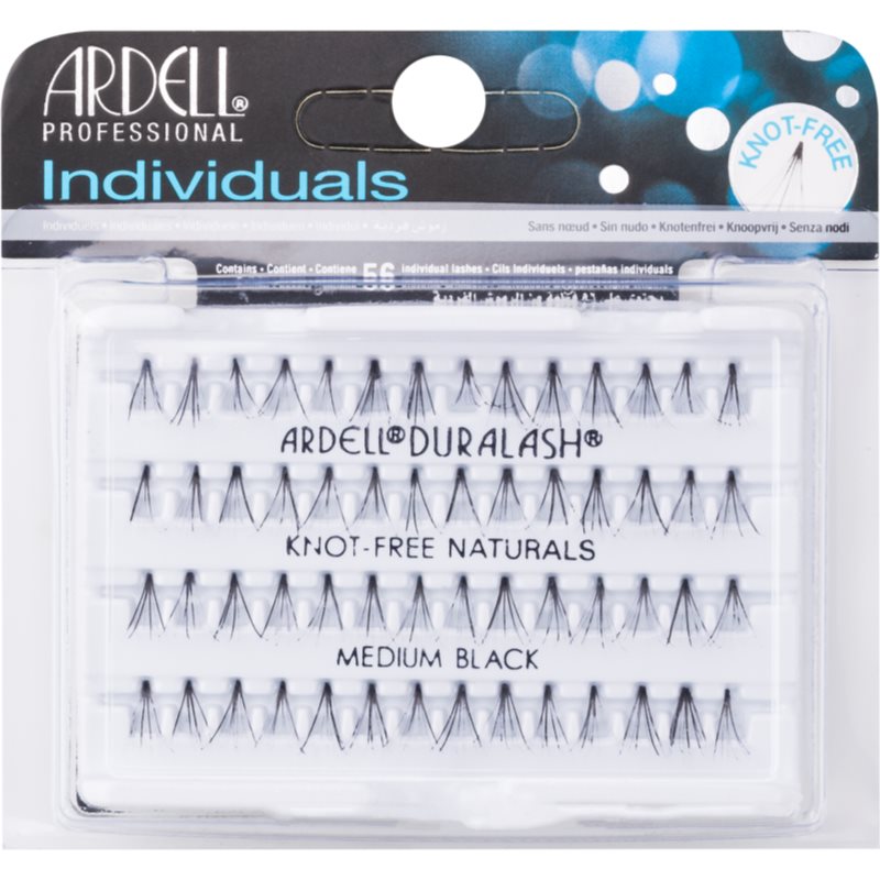 Ardell Individuals Csomómentes elválasztott szempillák Medium Black 56 db-Ár