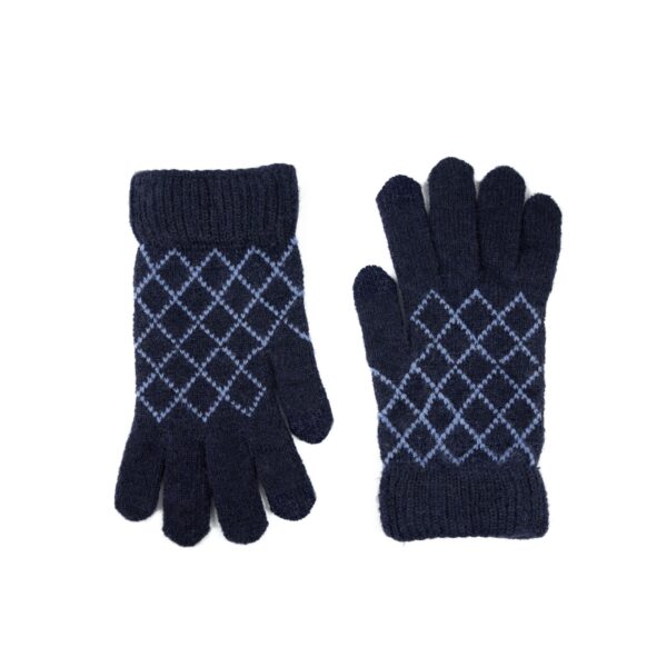 Art Of Polo Woman's Gloves Rk22242 Navy Blue