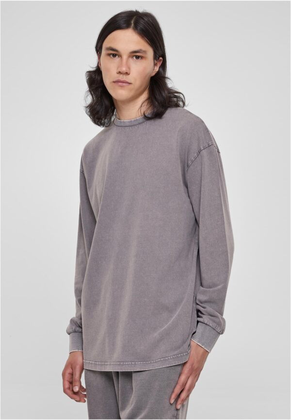 Asphalt Heavy Boxy Acid Wash Long Sleeve