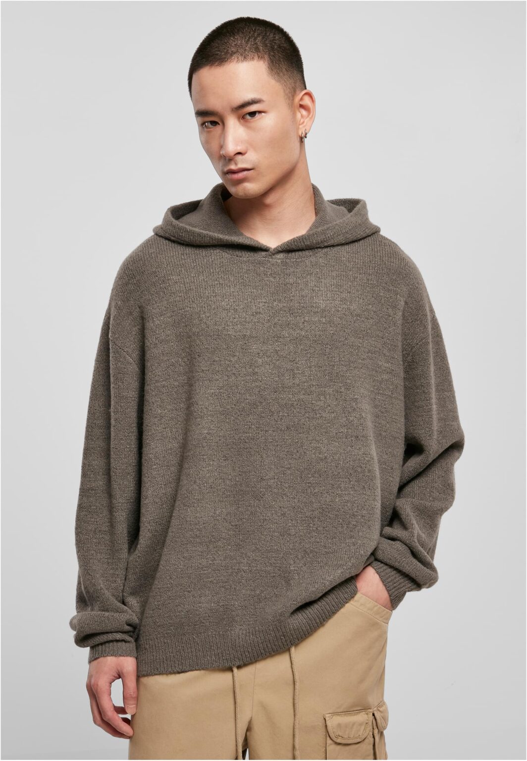Asphalt Oversized Chunky Hoody Sweater
