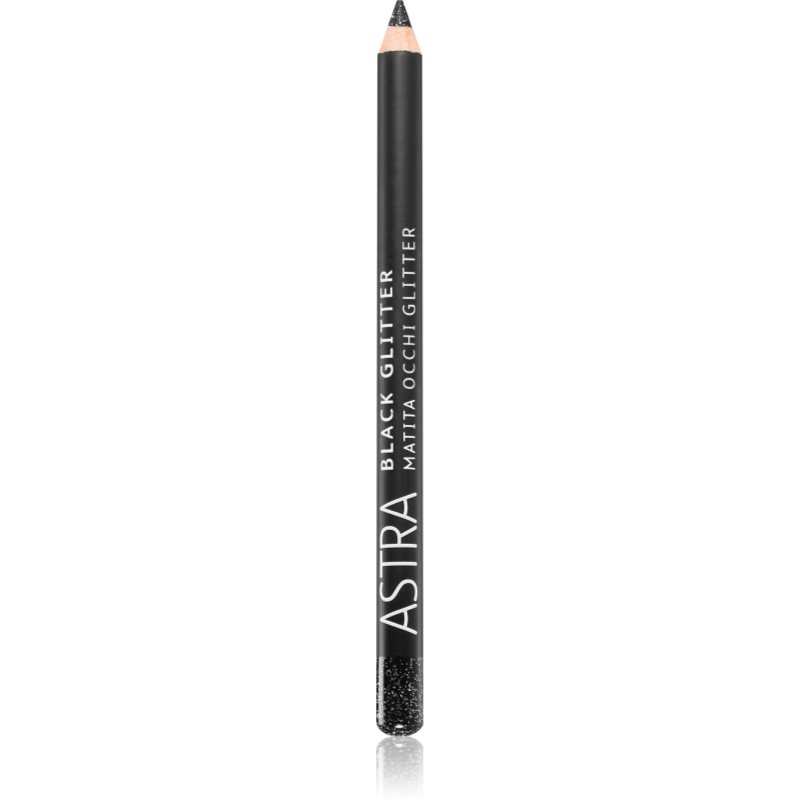 Astra Make-up Black Glitter csillogó szemhéjtus ceruzában árnyalat Deep Black 1