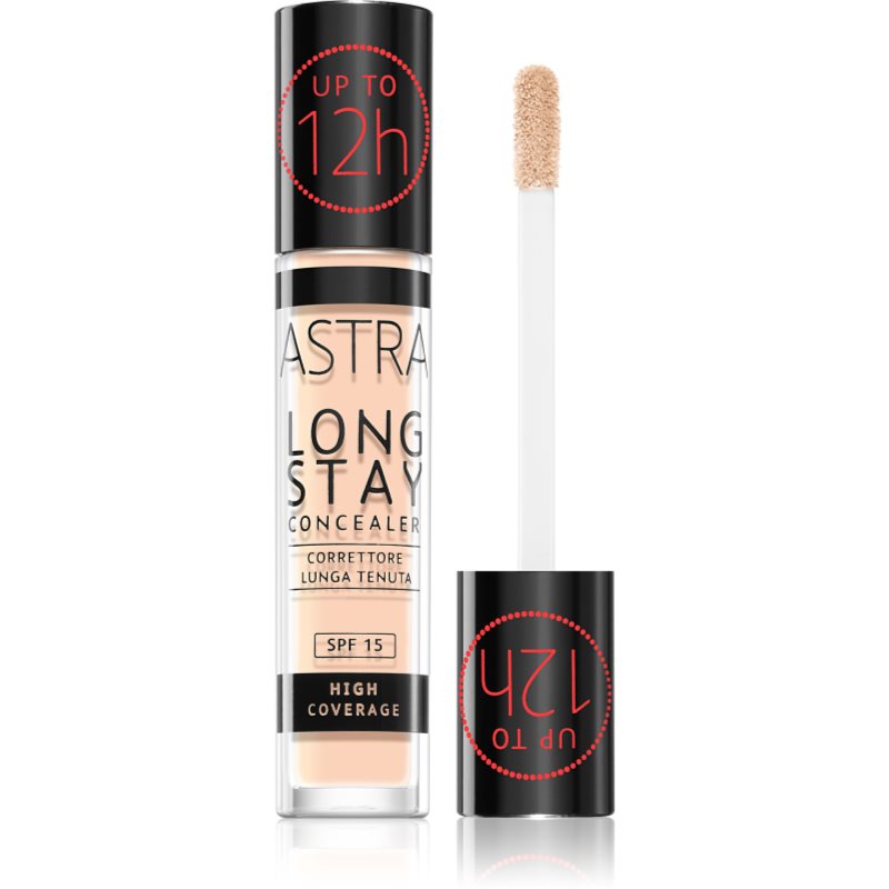 Astra Make-up Long Stay magas fedésű korrektor SPF 15 árnyalat 001C Ivory 4