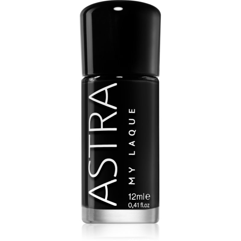 Astra Make-up My Laque 5 Free hosszantartó körömlakk árnyalat 45 Super Black 12 ml-Ár