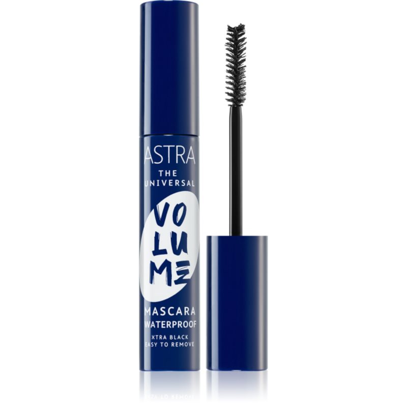 Astra Make-up Universal Volume vízálló és tömegnövelő szempillaspirál árnyalat Extra Black 13 ml-Ár