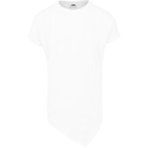 Asymmetrical long T-shirt white