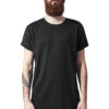 Asymmetrical long black t-shirt