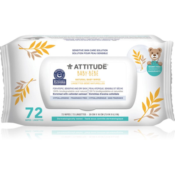 Attitude Baby-Bébé nedves törlőkendők gyermekeknek nagyon száraz