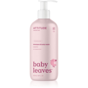 Attitude Baby Leaves Unscented tusfürdő gél és sampon 2 in 1 gyermekeknek 473 ml-Ár