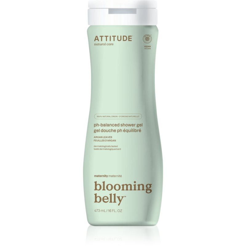 Attitude Blooming belly Argan természetes tusoló gél várandósoknak 473 ml