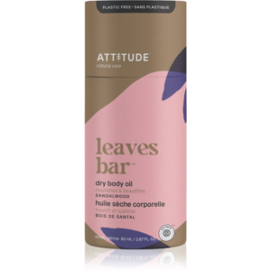 Attitude Leaves Bar Dry Body Oil szilárd testápoló olaj Sandalwood 85 g