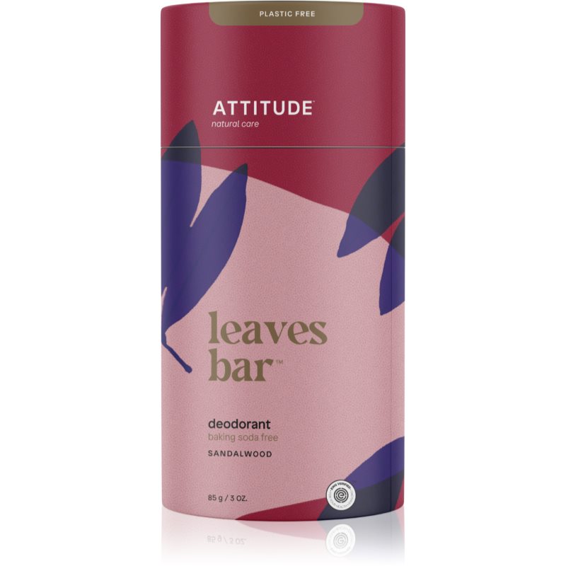 Attitude Leaves Bar Sandalwood alumínium sótól mentes dezodor 85 g
