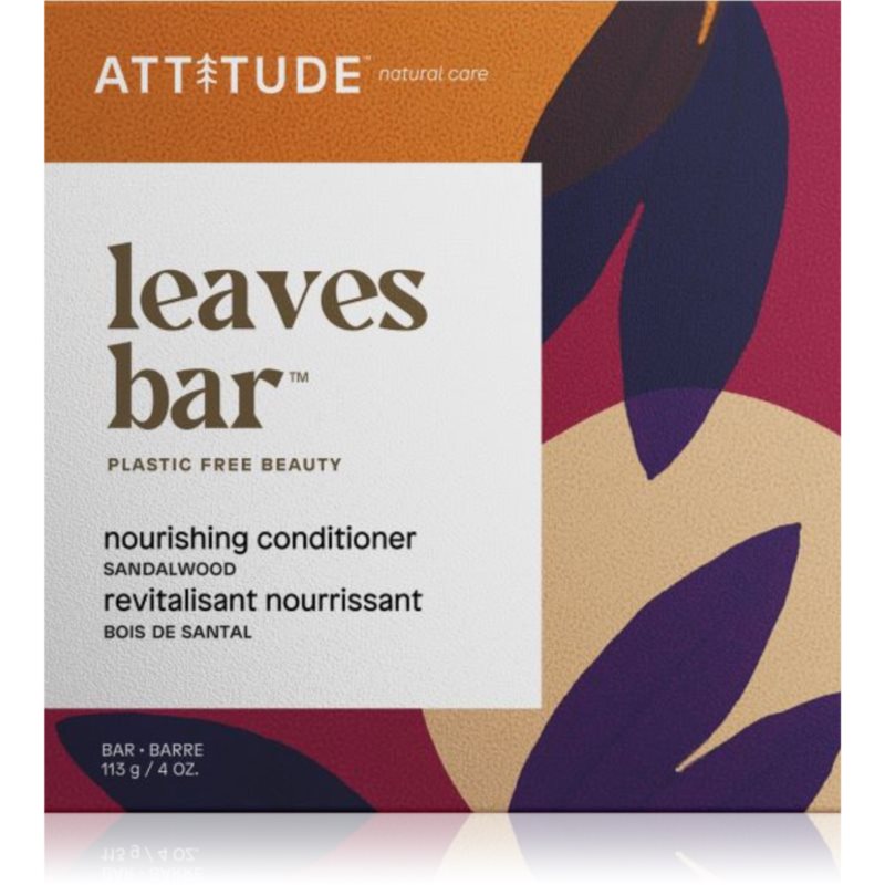 Attitude Leaves Bar Sandalwood szilárd hajkondicionáló tápláló hatással 113 g