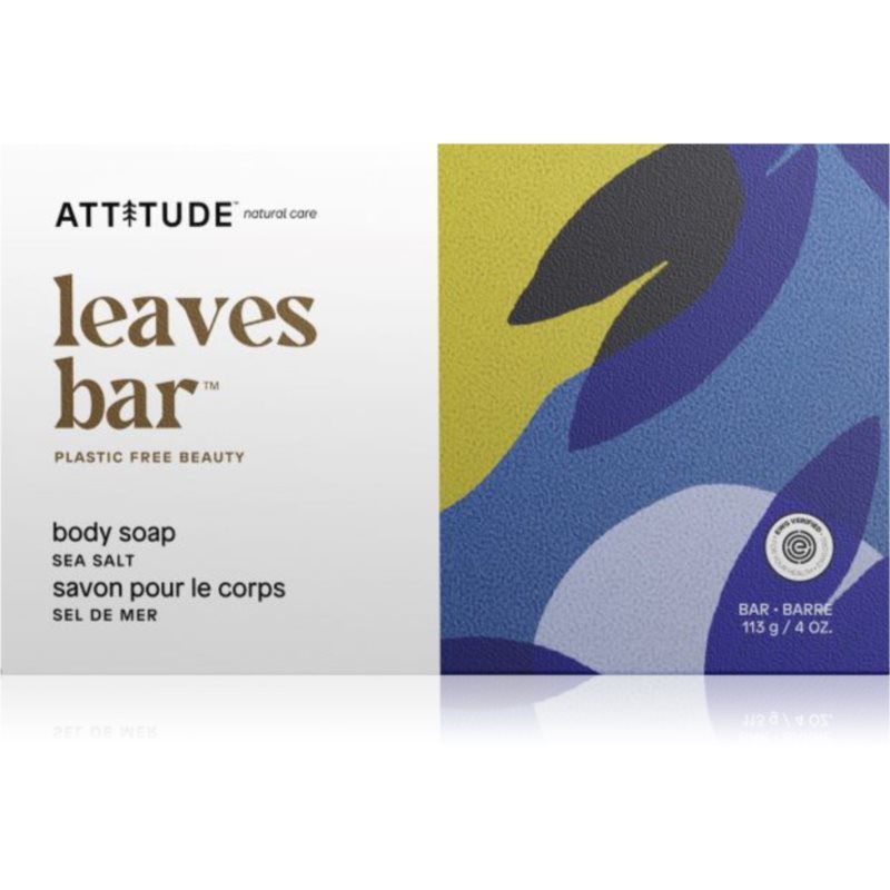 Attitude Leaves Bar Sea Salt Szilárd szappan testre 113 g