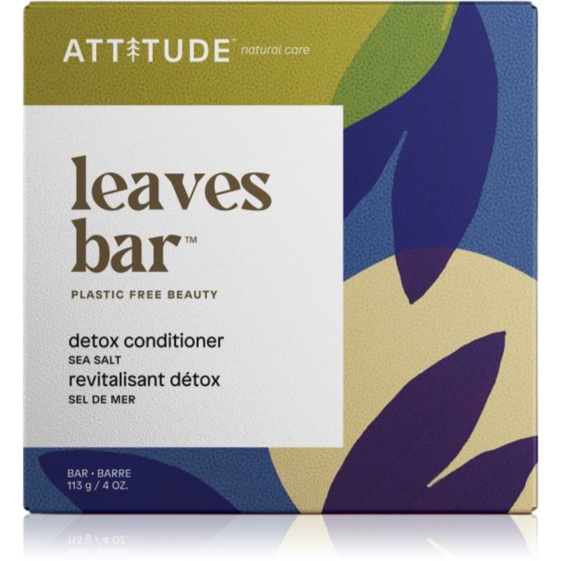 Attitude Leaves Bar Sea Salt szilárd hajkondicionáló méregtelenítő hatással 113 g