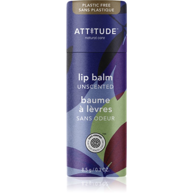 Attitude Lip Balm Unscented természetes balzsam az ajkakra 8.5 g