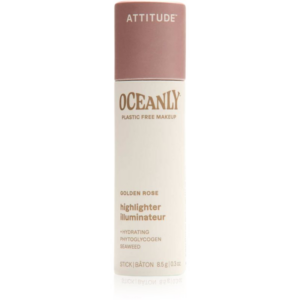 Attitude Oceanly Plastic Free Makeup krémes highlighter stift árnyalat Golden Rose 8.5 g-ár