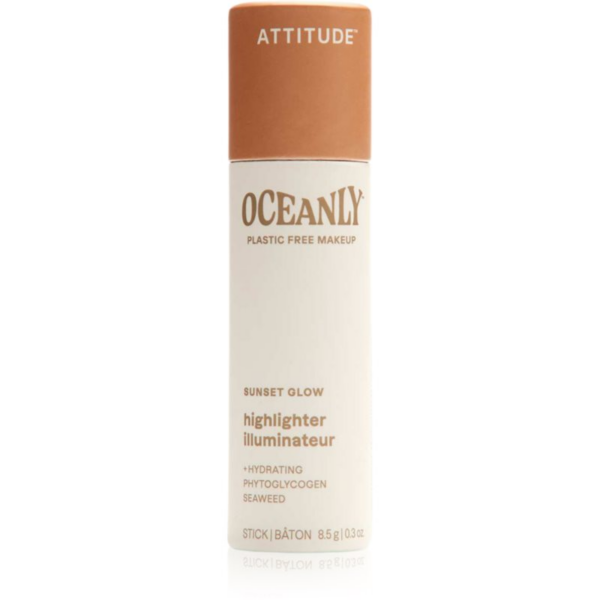 Attitude Oceanly Plastic Free Makeup krémes highlighter stift árnyalat Sunset Glow 8.5 g-ár