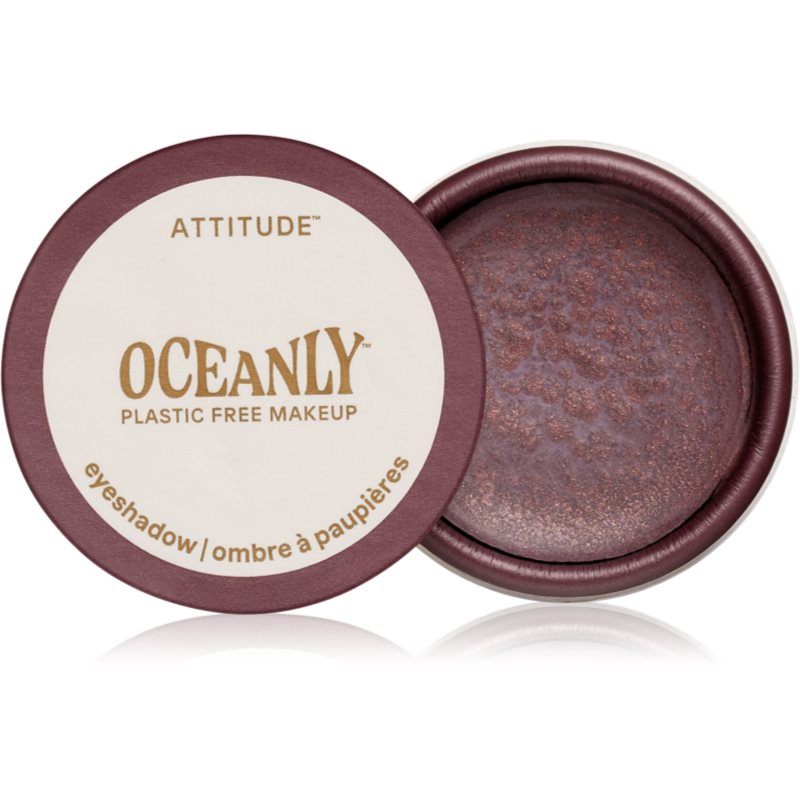 Attitude Oceanly Plastic Free Makeup krémes szemhéjfestékek csillámporral árnyalat Berry Bliss 5 ml-ár