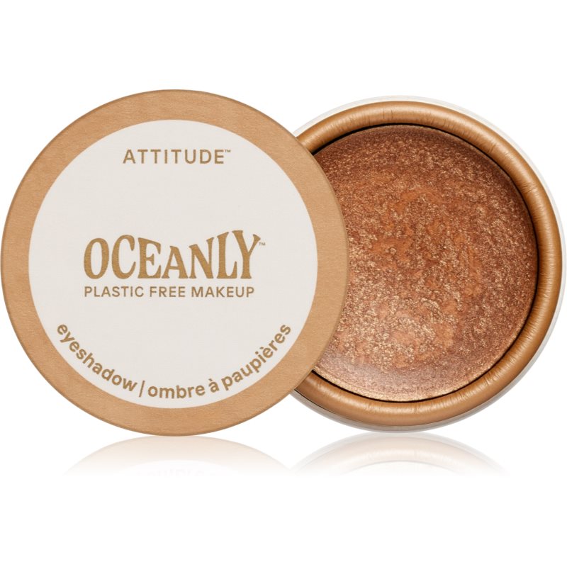 Attitude Oceanly Plastic Free Makeup krémes szemhéjfestékek csillámporral árnyalat Happy Hour 5 ml-ár
