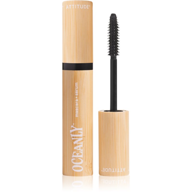 Attitude Oceanly Plastic Free Makeup szérumos szempillaspirál tápláló hatással árnyalat Black 7 g-ár