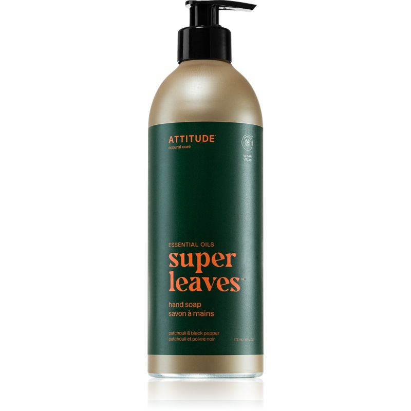 Attitude Super Leaves Essentials természetes szappan kézre Patchouli & Black Pepper 473 ml-Ár