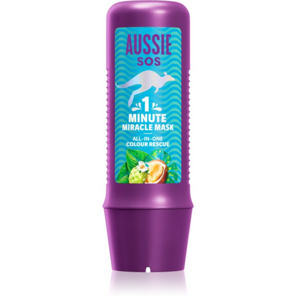 Aussie 1 Minute Miracle Color Rescue kezelés festett hajra maszk formájában 250 ml