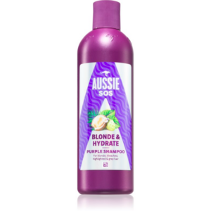 Aussie SOS Blonde & Hydrate lila tonizáló sampon szőke hajra 300 ml