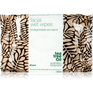 Australian Bodycare Tea Tree Oil tisztító és sminklemosó törlőkendők az arcra 24 db-Ár