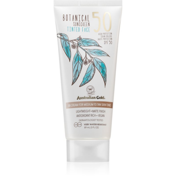 Australian Gold Botanical Tinted Face színező védő krém SPF 50 Medium 88 ml-Ár