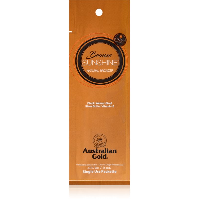 Australian Gold Bronze Sunshine szoláriumos napozó krém bronzosítóval 15 ml-Ár