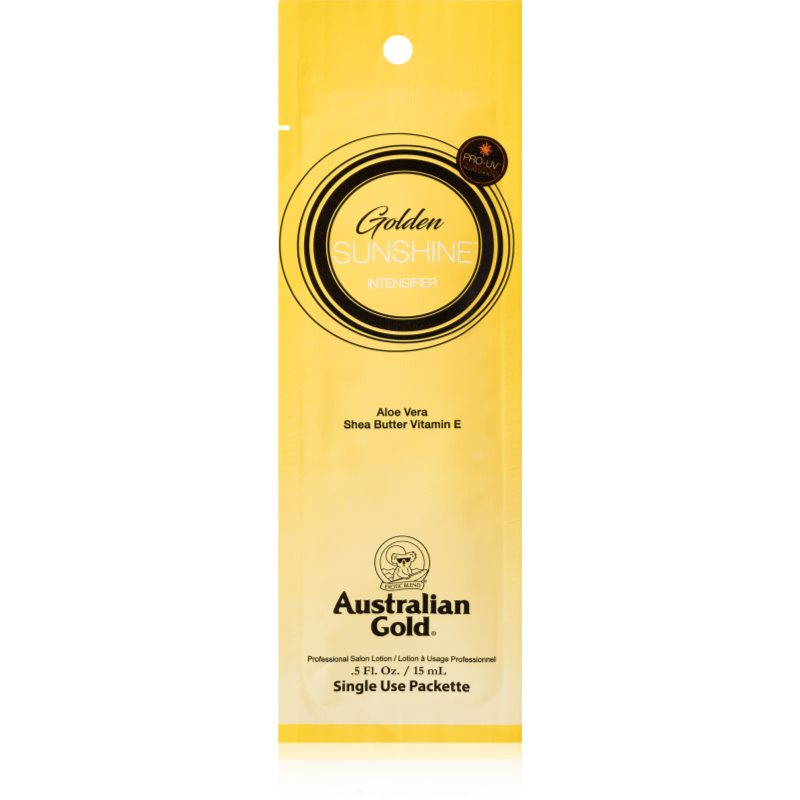 Australian Gold Gold Sunshine Bronz testápolótej barnulás elősegítésére 15 ml-Ár